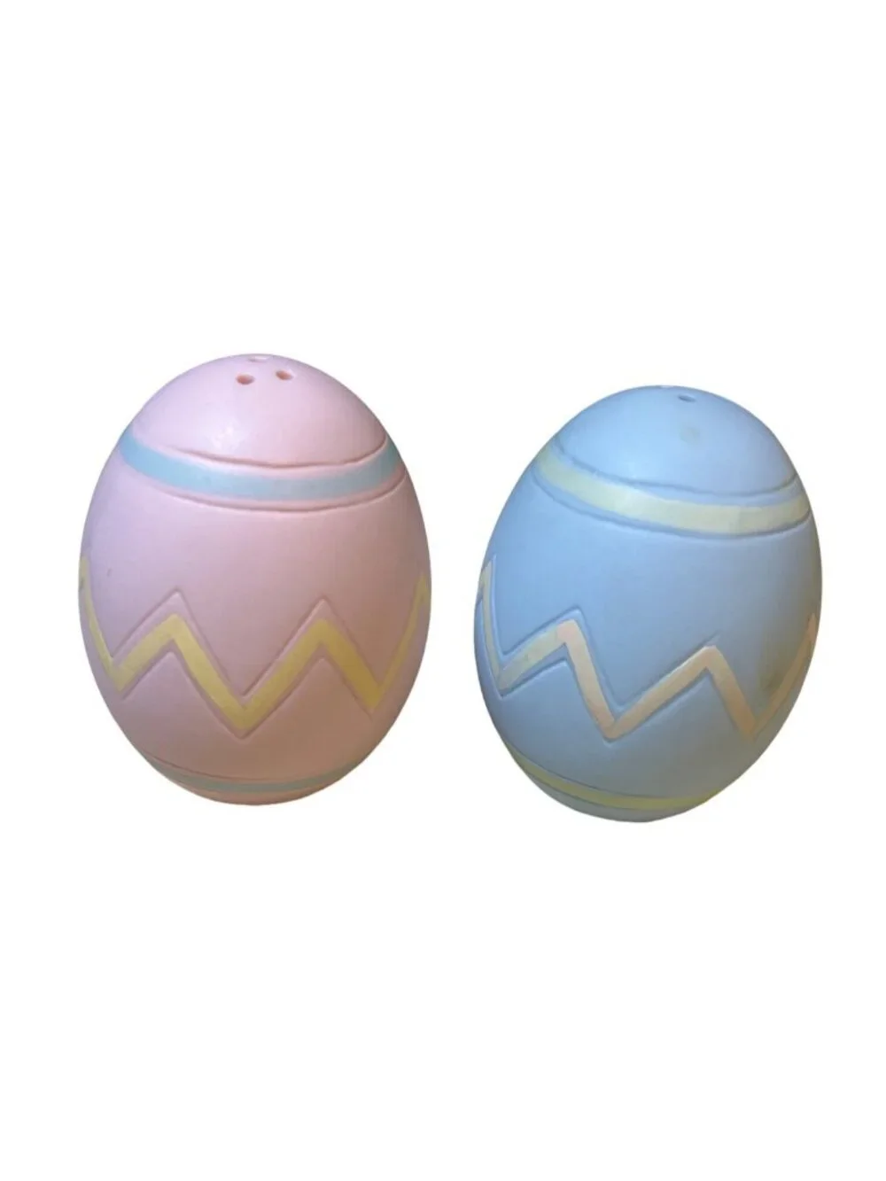 Easter Egg Salt and Pepper Shakers With Basket Holder - Picture 3 of 12